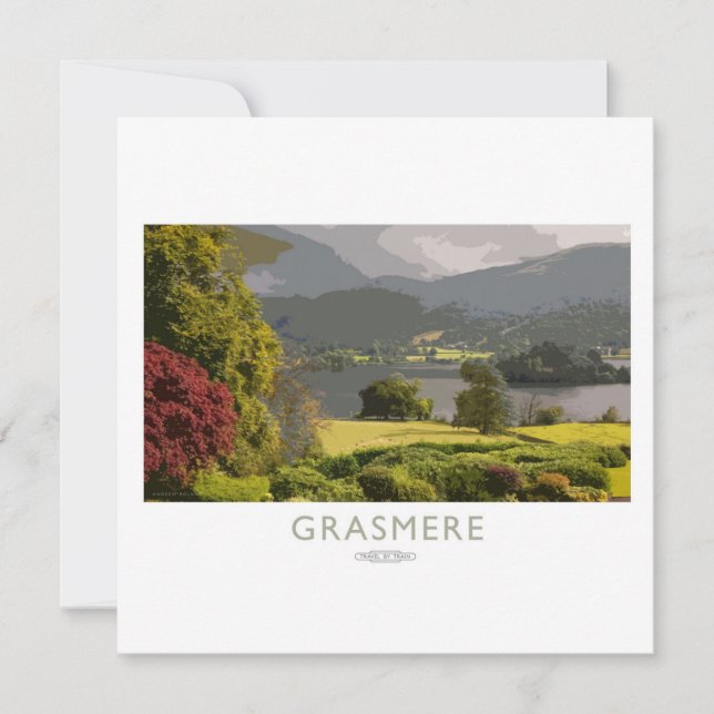 Cartes Pour Fêtes Annuelles Poster ferroviaire Grasmere (Devant)