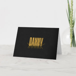Cartes Pour Fêtes Annuelles Poster Retro Personnalisé Danny Gold