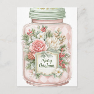 Cartes Pour Fêtes Annuelles Pot à cookies de Noël pastel festif et élégant