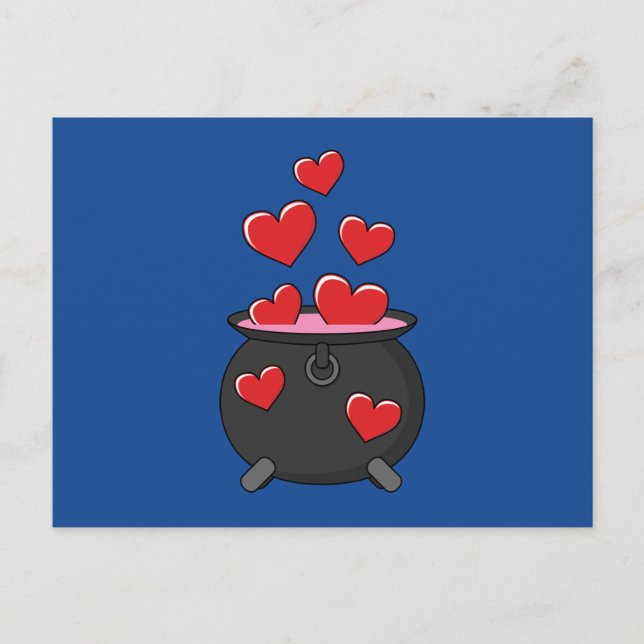 Cartes Pour Fêtes Annuelles Potion d'amour des coeurs (Devant)
