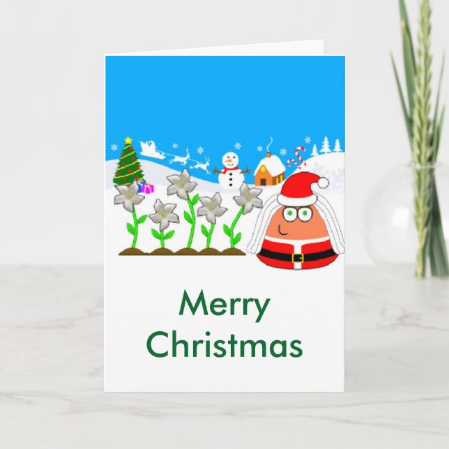 Cartes Pour Fêtes Annuelles Pou_Noël (Devant)