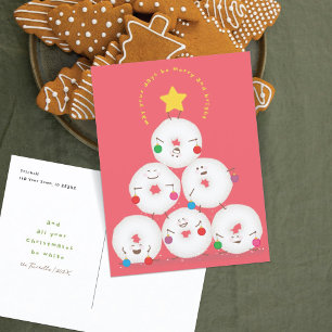 Cartes Pour Fêtes Annuelles Poudre de sucre beignets Noël
