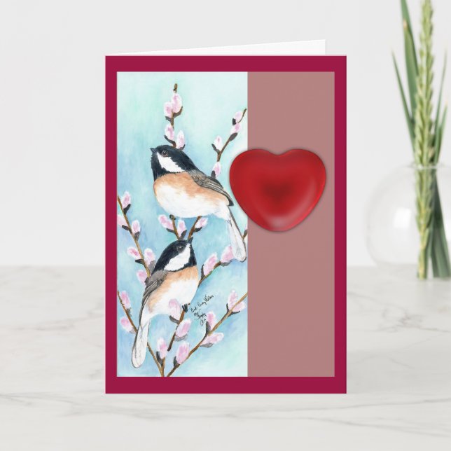 Cartes Pour Fêtes Annuelles poule valentine (Devant)