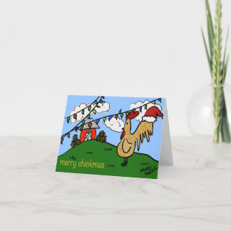 Cartes Pour Fêtes Annuelles Poulet de Noël