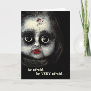 Cartes Pour Fêtes Annuelles Poupée déplaisante Victorian Goth Halloween