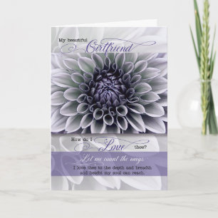 Cartes Pour Fêtes Annuelles pour amie Romantique Valentine Féminine Florale