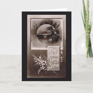 Cartes Pour Fêtes Annuelles Pour Auld Lang Syne