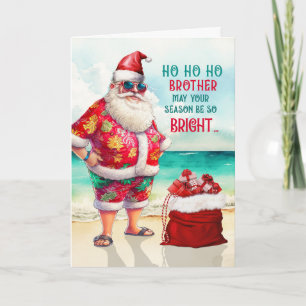 Cartes Pour Fêtes Annuelles pour Brother Père Noël dans Lunettes de soleil Fun