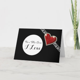 Cartes Pour Fêtes Annuelles "Pour celui que j'aime" anniversaire romantique de