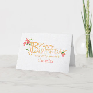 Cartes Pour Fêtes Annuelles Pour Cousin Birthday avec Clematis Flowers Card