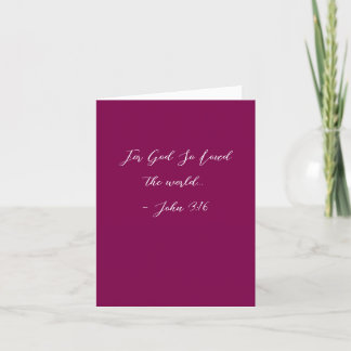 Cartes Pour Fêtes Annuelles Pour Dieu si aimé