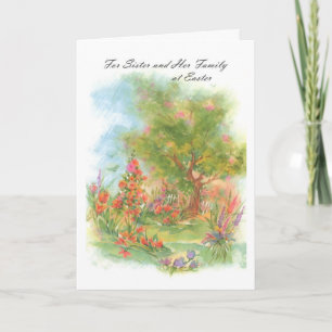 Cartes Pour Fêtes Annuelles Pour la soeur et sa famille chez Pâques