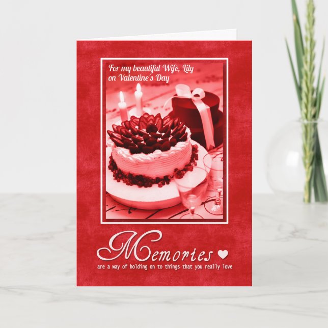 Cartes Pour Fêtes Annuelles pour l'amour de la Saint-Valentin (Devant)