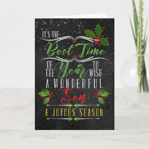 Cartes Pour Fêtes Annuelles pour le meilleur temps de l'année Noël tableau de