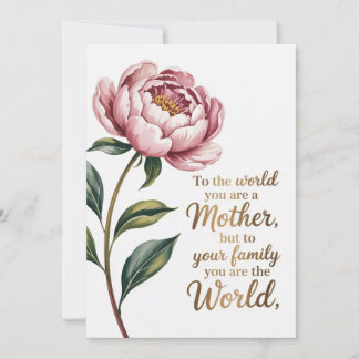 Cartes Pour Fêtes Annuelles Pour le monde, vous êtes une mère