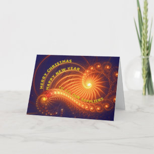 Cartes Pour Fêtes Annuelles Pour les fournisseurs, un voeu de Noël