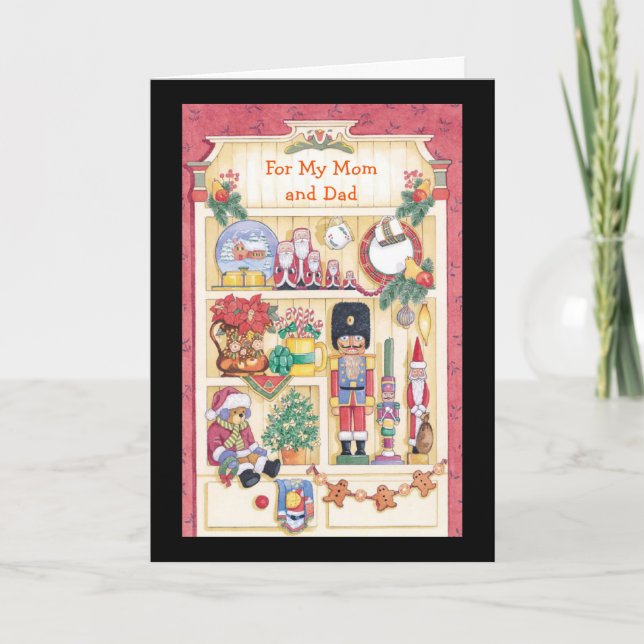 Cartes Pour Fêtes Annuelles Pour ma mère et mon père (Devant)