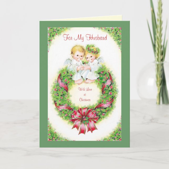 Cartes Pour Fêtes Annuelles Pour mon mari avec amour à Noël (Devant)
