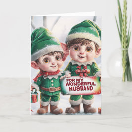 Cartes Pour Fêtes Annuelles Pour mon merveilleux mari, Noël LGBTQ