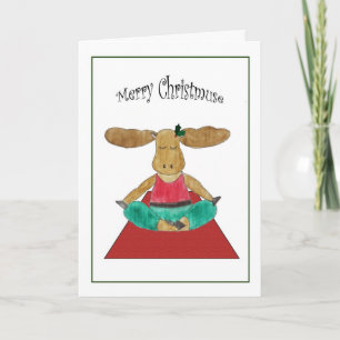 Cartes Pour Fêtes Annuelles Pour professeur de yoga - Joyeux Humour de Noël