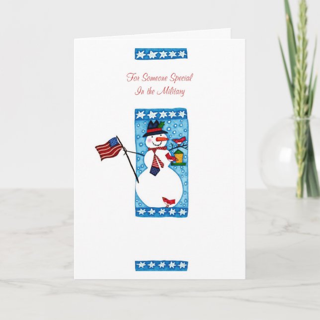 Cartes Pour Fêtes Annuelles Pour quelqu'un spécial dans les militaires (Devant)