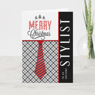 Cartes Pour Fêtes Annuelles pour Stylist Joyeux Noël Col masculin