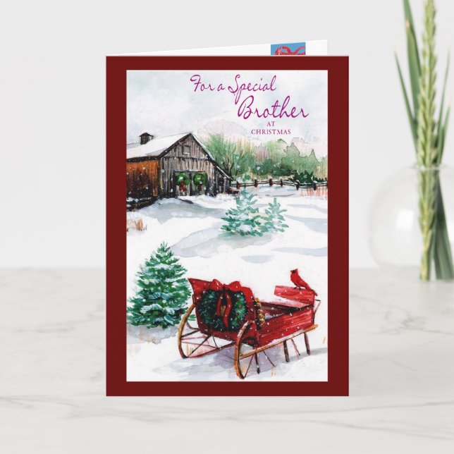 Cartes Pour Fêtes Annuelles Pour un frère spécial (Devant)