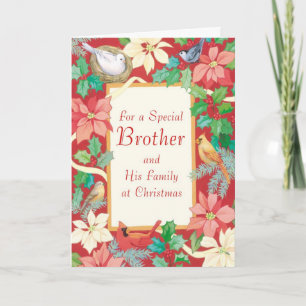 Cartes Pour Fêtes Annuelles Pour un frère spécial et sa famille