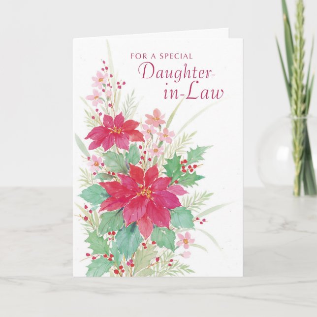 Cartes Pour Fêtes Annuelles Pour une belle-fille spéciale (Devant)