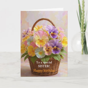 Cartes Pour Fêtes Annuelles Pour une sœur spéciale Roses jaunes roses annivers
