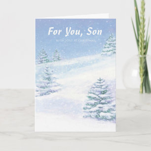 Cartes Pour Fêtes Annuelles Pour vous, Fils avec amour à Noël