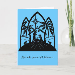 Cartes Pour Fêtes Annuelles Pour vous un enfant est né...