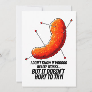 Cartes Pour Fêtes Annuelles Pousse de fromage Voodoo - Plaisanterie anti-Trump