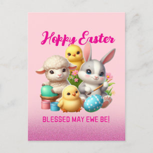 Cartes Pour Fêtes Annuelles Poussins De Pâques Mignonnes Poussins De Pâques Po