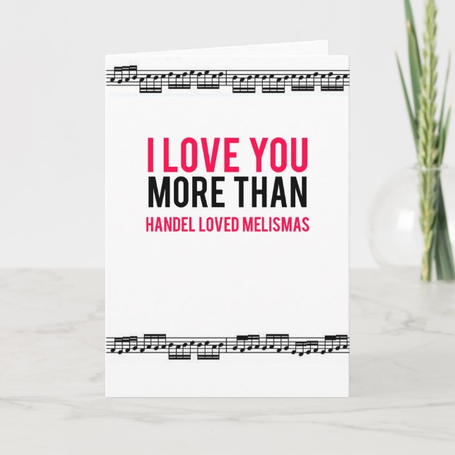 Cartes Pour Fêtes Annuelles Pouvez-Vous Handel Mon Amour ?Carte (Devant)