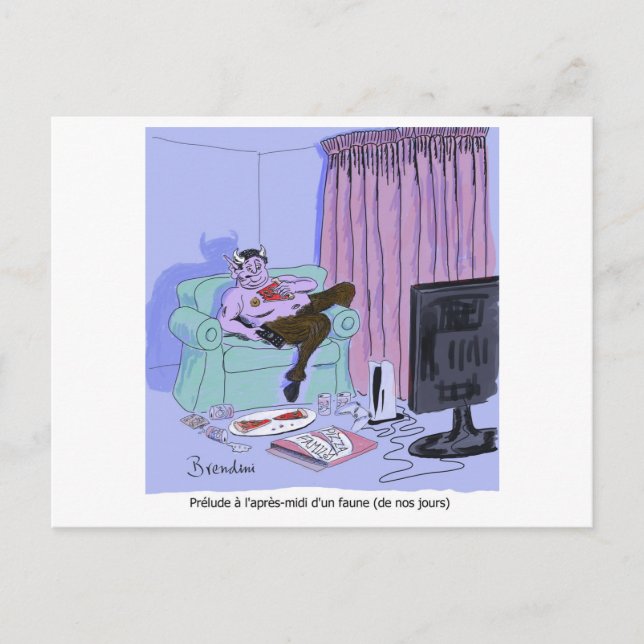 Cartes Pour Fêtes Annuelles Prélude à l'après-midi d'un faune de Debussy (Devant)