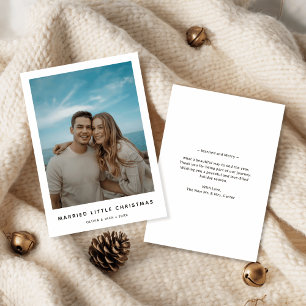 Cartes Pour Fêtes Annuelles Premier marié moderne Petite plage de Noël Photo