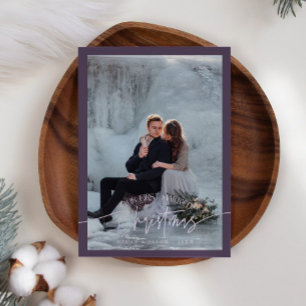 Cartes Pour Fêtes Annuelles Premier Marié Noël Nouveau Photo Plum