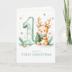 Cartes Pour Fêtes Annuelles Premier Noël de bébé