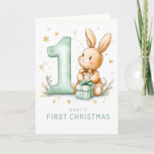 Cartes Pour Fêtes Annuelles Premier Noël de bébé