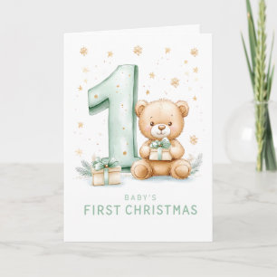 Cartes Pour Fêtes Annuelles Premier Noël de bébé