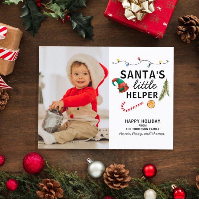 Cartes Pour Fêtes Annuelles Premier Noël de Bébé Photo de Fêtes (Créateur téléchargé)