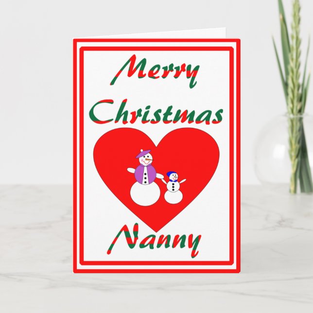 Cartes Pour Fêtes Annuelles Premier Noël de la bonne d'enfants (Devant)