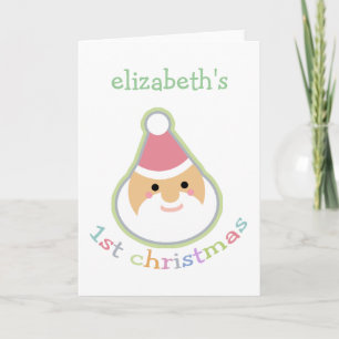 Cartes Pour Fêtes Annuelles Premier Noël du bébé personnalisé