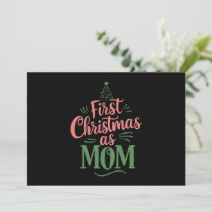 Cartes Pour Fêtes Annuelles Premier Noël en tant que maman de Noël assorti
