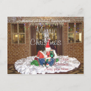 Cartes Pour Fêtes Annuelles Premier Noël loin de chez soi Art Conception inspi