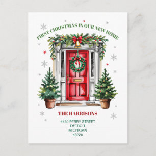 Cartes Pour Fêtes Annuelles Premier Noël Nouvelle Maison