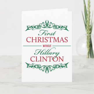 Cartes Pour Fêtes Annuelles Premier Noël sans Hillary Clinton