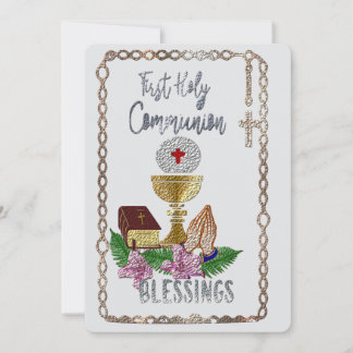 Cartes Pour Fêtes Annuelles Première communion 