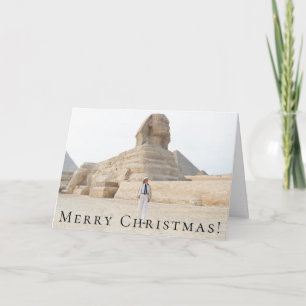 Cartes Pour Fêtes Annuelles Première dame Melania Trump Egypt Sphinx Christmas